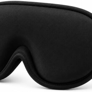 Máscara de Dormir Blackout 3D Anatômica com Ajuste Confortável – Bloqueio Total de Luz, Leve, Macia e Respirável para Sono Profundo, Viagens, Meditação e Relaxamento
