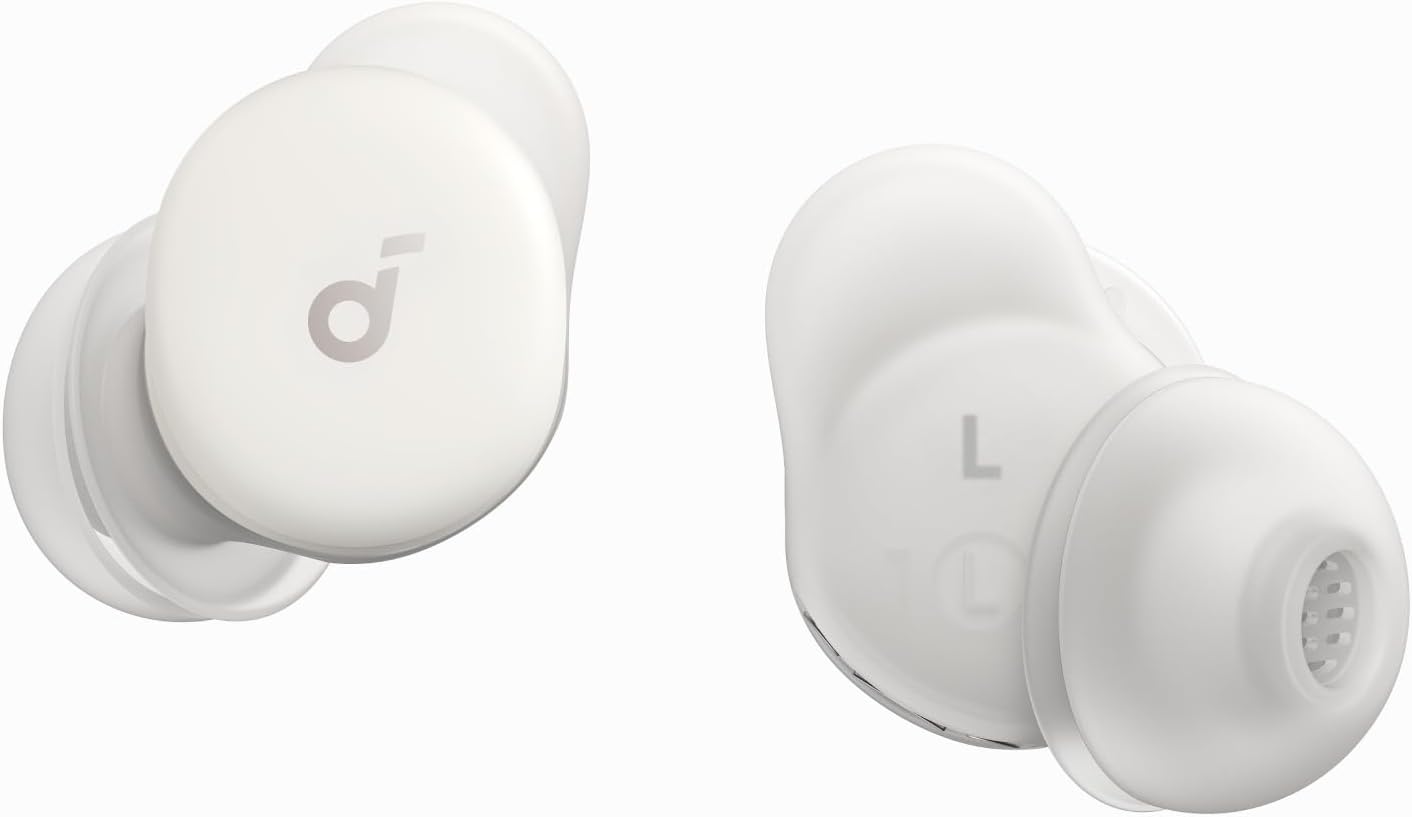 soundcore Sleep A30 da Anker Fone de Ouvido Bluetooth Inteligentes com Cancelamento de Ruído Ativo, Sistema de Mascaramento de Ronco Adaptativo, Ultraconforto para Quem Dorme de Lado, 45h de Bateria