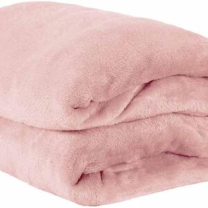 Cobertor Manta Microfibra Solteiro 01 Peça (Toque Aveludado) - Rosa