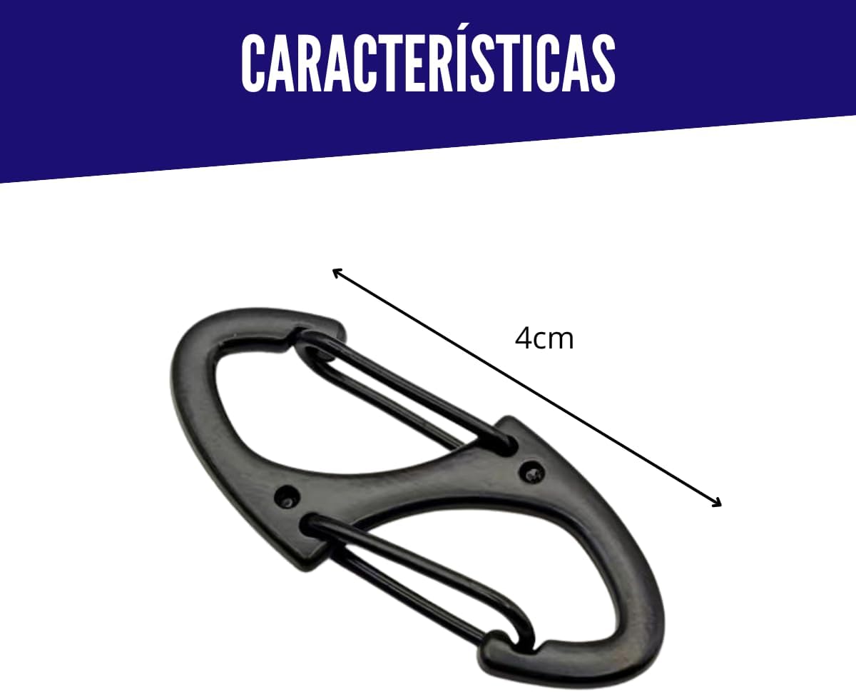 Clip antifurto para zíper trava mochilas bolsas Kit 2un - Imagem 5