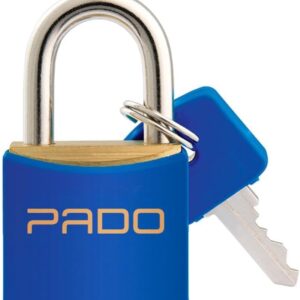 CADEADO CORES SM LT-20MM AZUL, Pado, 51016378, Azul