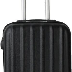 Mala de Viagem de Bordo Silent Noronha 10kg - Padrão ANAC | Rígida em ABS | 4 Rodas Duplas 360° | Cadeado Numérico Integrado | Leve e Resistente (Cor Preto)