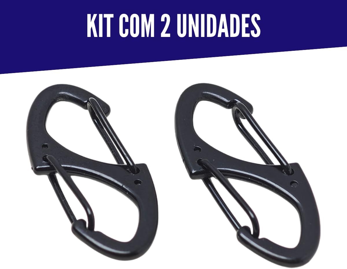 Clip antifurto para zíper trava mochilas bolsas Kit 2un - Imagem 4