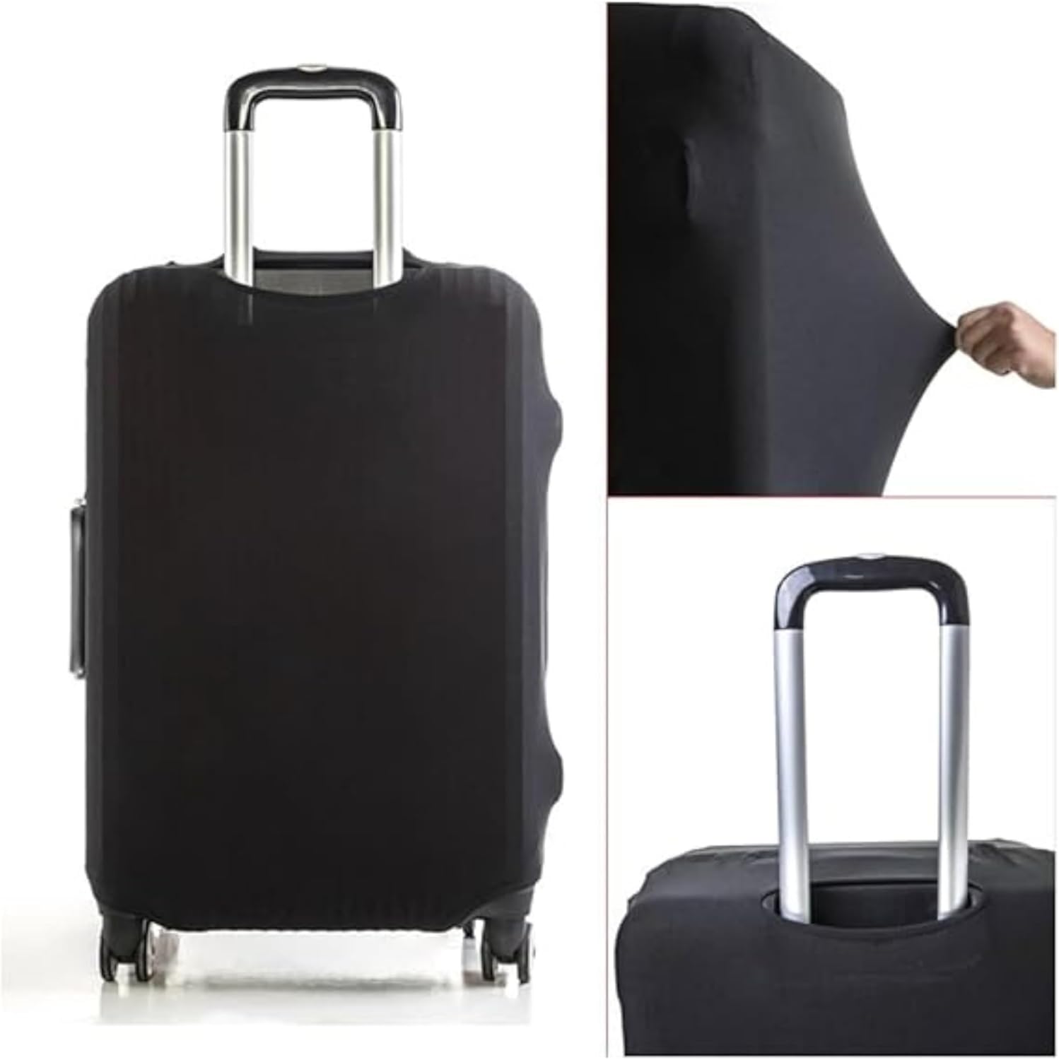 Capa Protetora para Mala de Viagem, Resistente Anti-Risco (Preto, Pequeno) - Imagem 2
