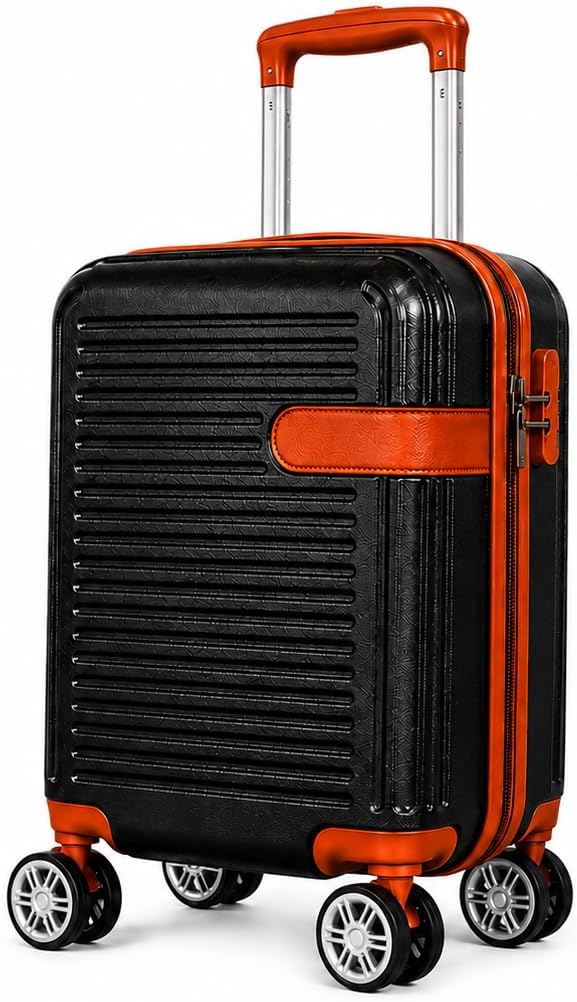 Mala de Viagem Pequena Bordo 360° Rígida com Rodinhas Giro Duplo e Cadeado Integrado, Leve, Resistente e Elegante para Avião e Viagens Curtas