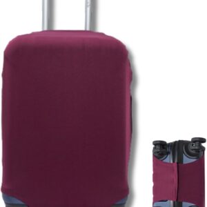 Capa Protetora para Mala de Viagem, Resistente Anti-Risco (Vinho, Pequeno)