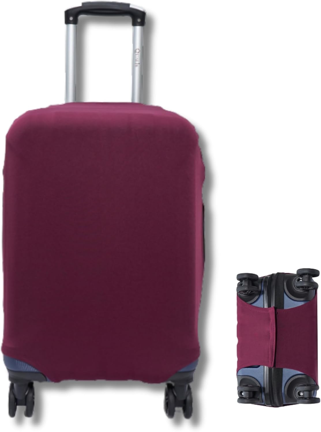 Capa Protetora para Mala de Viagem, Resistente Anti-Risco (Vinho, Pequeno)