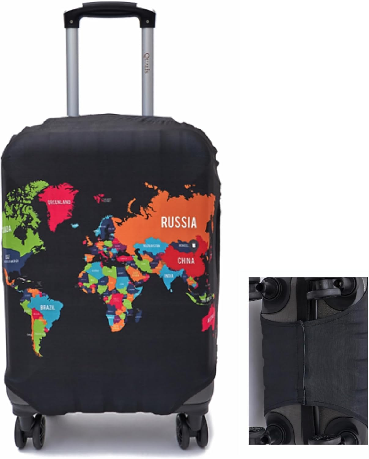 Capa Protetora para Mala de Viagem, Resistente Anti-Risco (Mundi, Pequeno)