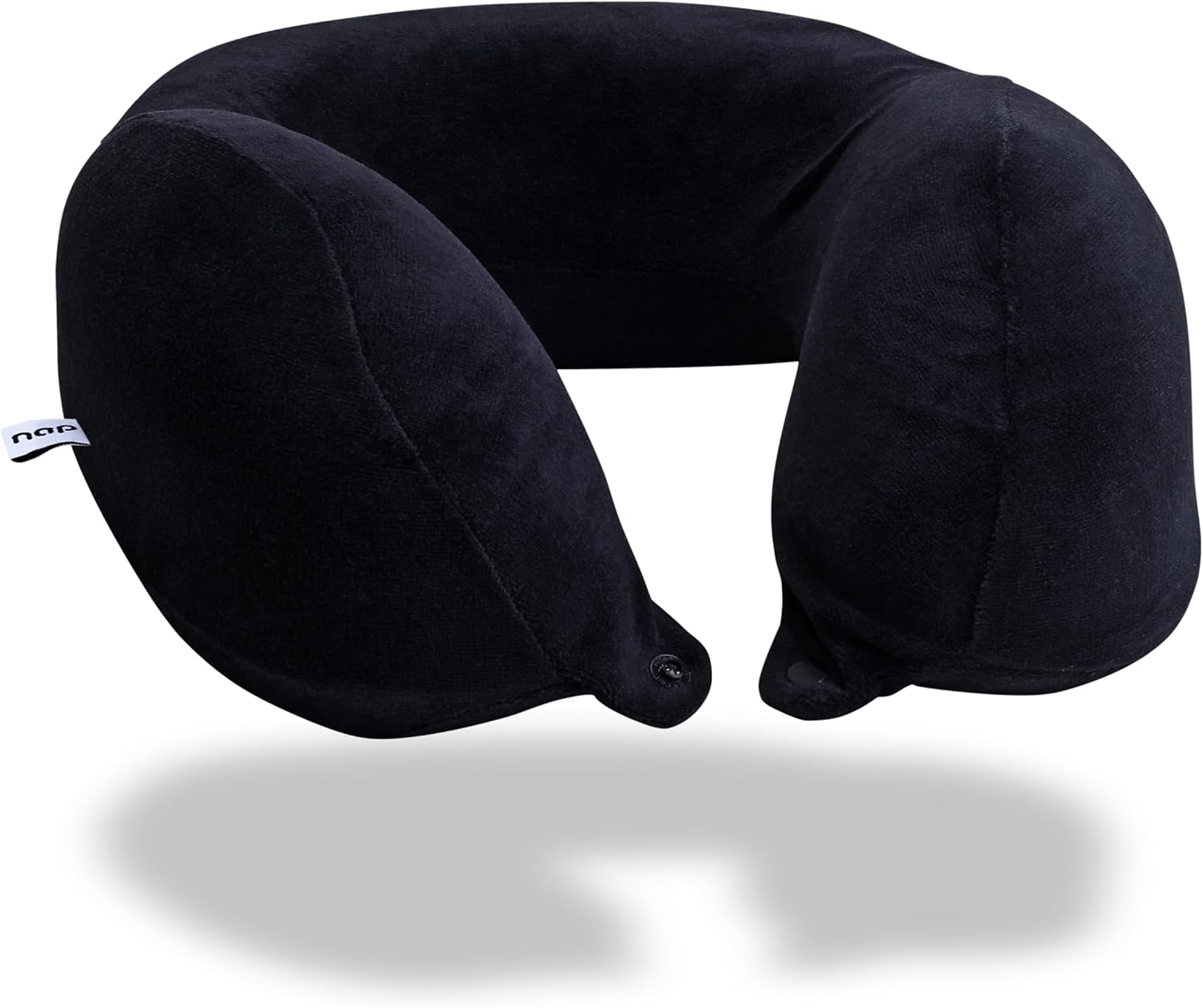 Travesseiro de pescoço para viagem Nasa Voyage Premium Ergonômico Preto Nap