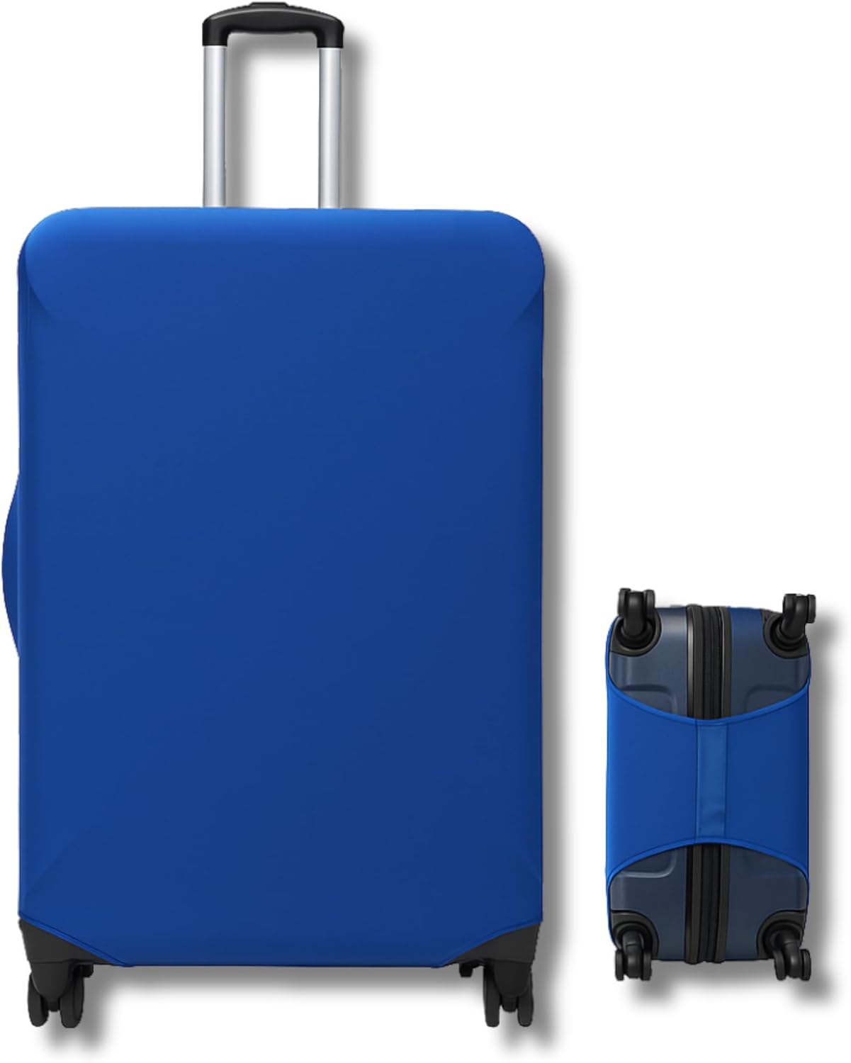 Capa Protetora para Mala de Viagem, Resistente Anti-Risco (Azul, médio)