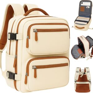 Mochila de Viagem Masculina Feminina Reforçada Executiva Grande Mochila para Notebook Trabalho, Viagem, Faculdade e Escola - Antifurto, Saídas USB e Fone, Alça de Aço, Impermeável + Capa para Tênis