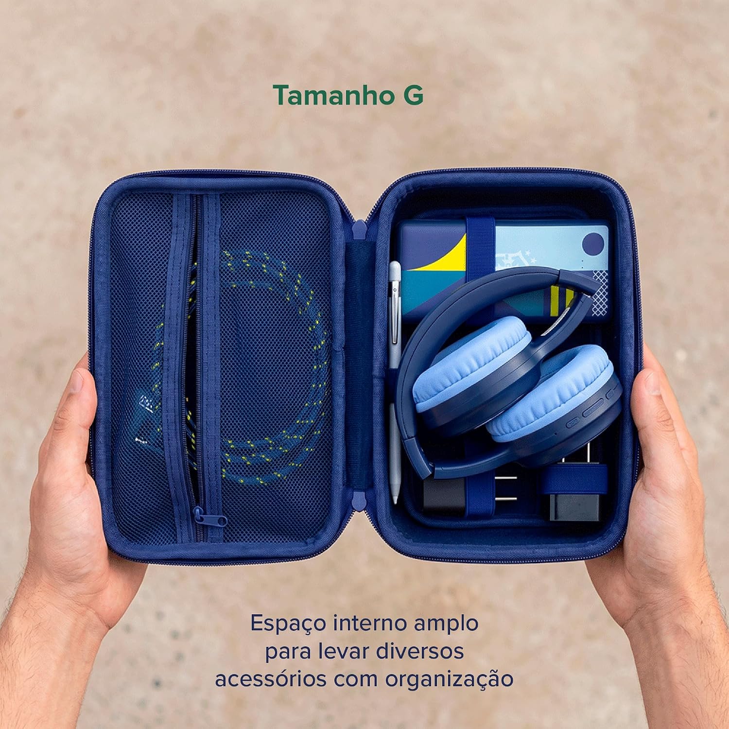Estojo Organizador para acessórios i2GO CBF Azul - Imagem 3