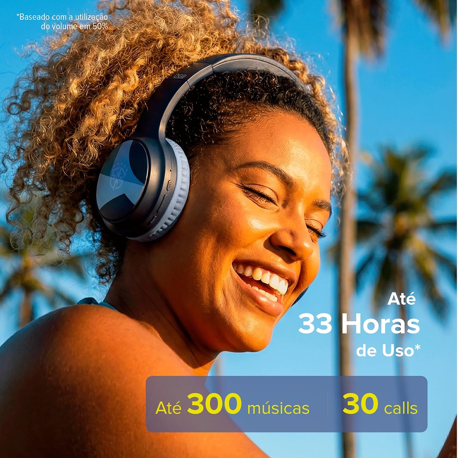 Headphone Bluetooth i2GO CBF Bass 560 com Cancelamento de Ruído Ativo ANC 33h de Bateria - Imagem 4