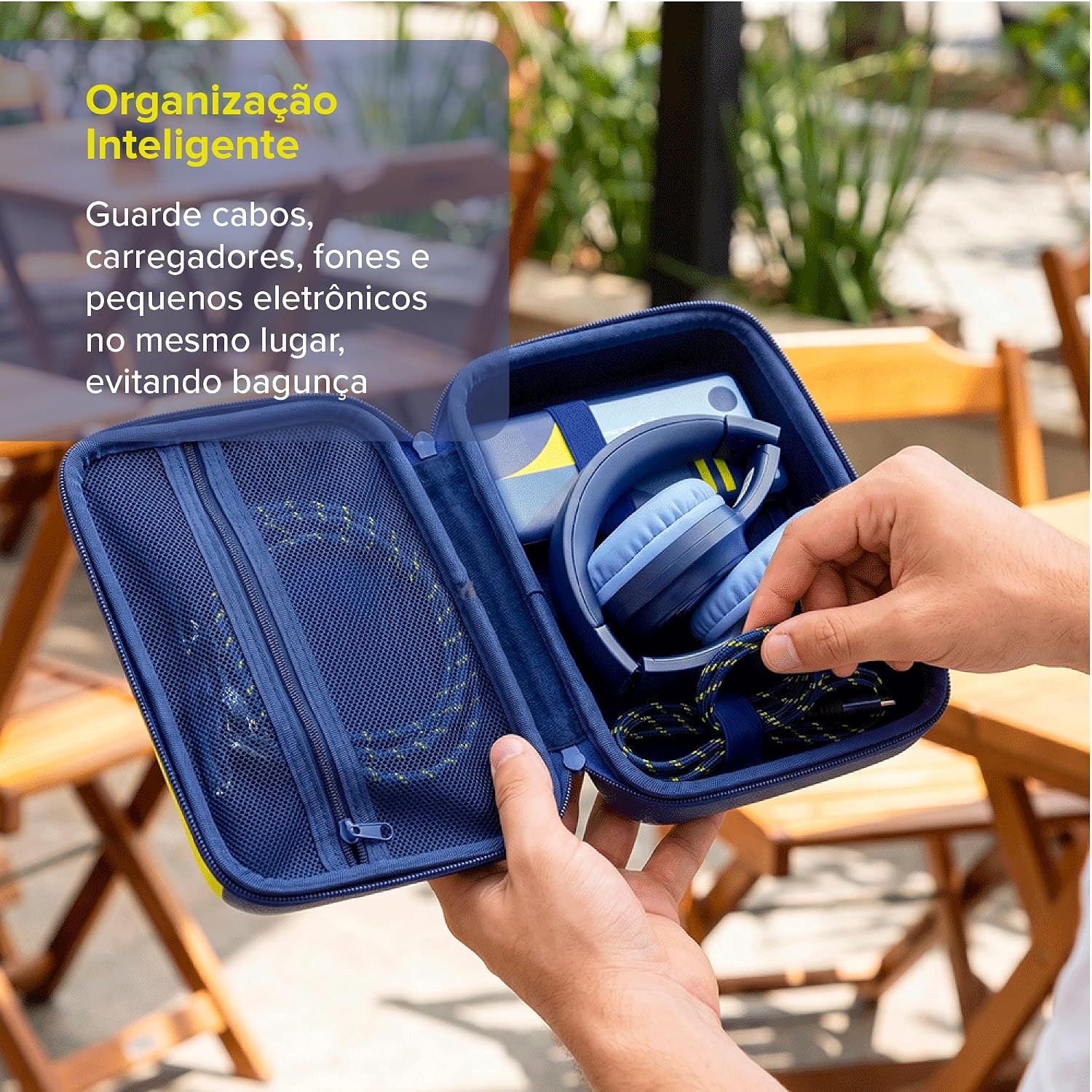 Estojo Organizador para acessórios i2GO CBF Azul - Imagem 4