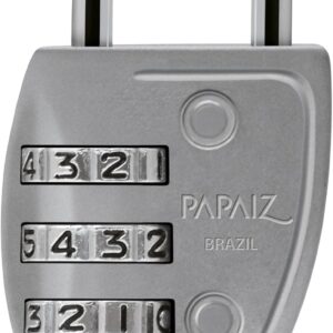 Cadeado De Segredo, Papaiz, C23, Prata