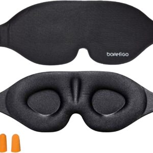 Tapa Olho Para Dormir Mascara De Dormir 3D Preto Confortável Venda Sono Tampão Tampa Olhos