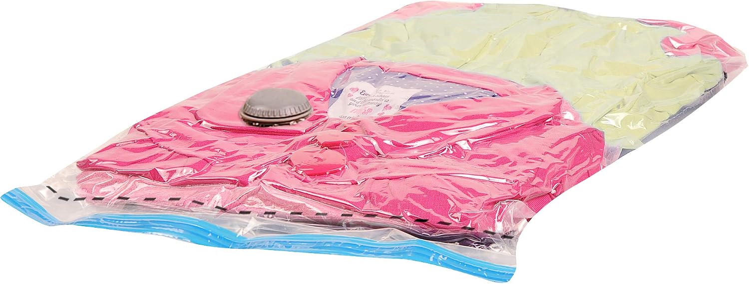 Ordene - Saco Plástico à Vácuo para Armazenamento, Tamanho Médio, Cor Transparente, Linha Vac Bag - Imagem 4